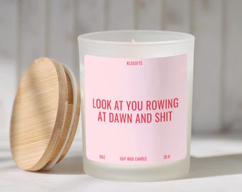 Rowing Candle Gift for Men Women Rowing Crew Team Gifts for Birthday Christmas Rower Candle Decor Rowing Mom Coach Present Rowing Lover Gift
