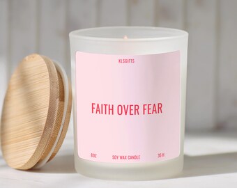Bible Verse Candle Personalized Christian Gift for Her Scripture Prayer Candle Encouragement Gift Pastor Appreciation Gift Home Decor