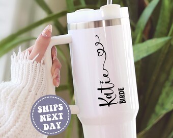 Bridesmaid 40 oz Tumbler Personalized tumbler Girls trip tumbler with Lid and Straw Bachelorette Party Bridesmaid proposal Custom bridal cup