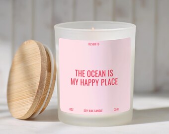 Ocean Lover Candle Beach Goer Funny Surfer Gift for Men Women Surfing Gifts for Birthday Christmas Beach Decor Ocean Lover Gifts