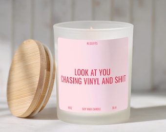 Vinyl Collector Candle Gift Vinyl Record Collection Gifts Music Lover Birthday Christmas Gift for Men Women Audiophile Gift Music Room Decor