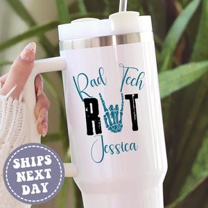 Personalized Rad Tech 40oz Tumbler Radiology Gifts Radiologist Tumbler Radiologist Technician Travel Mug X-ray Tech Mug XRay Technician Cup