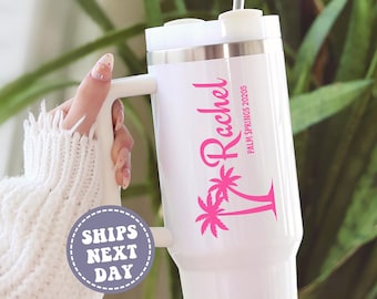 Girls trip tumbler Personalized 40oz tumbler Beach Tumbler with Lid and Straw Custom Travel Mug Girls Trip gift cups