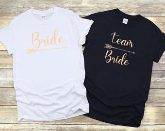 Team Bride Bridal Party SVG PNG: Bride and Bridesmaid t-shirt design (Digital Download)