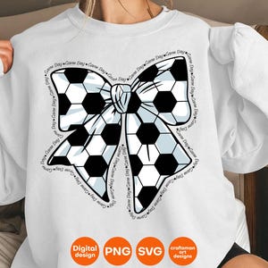 Soccer Game Day Png, Coquette Bow Png, Soccer Mom Png, Game Day Png, Sport Mama Png, Soccer  Sublimation,Coquette Soccer SVG