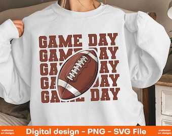 Football Game Day PNG, Football Png Sublimation Design Svg, Football mom png, Football png, Game Day, Fall Football png, Football Season Png
