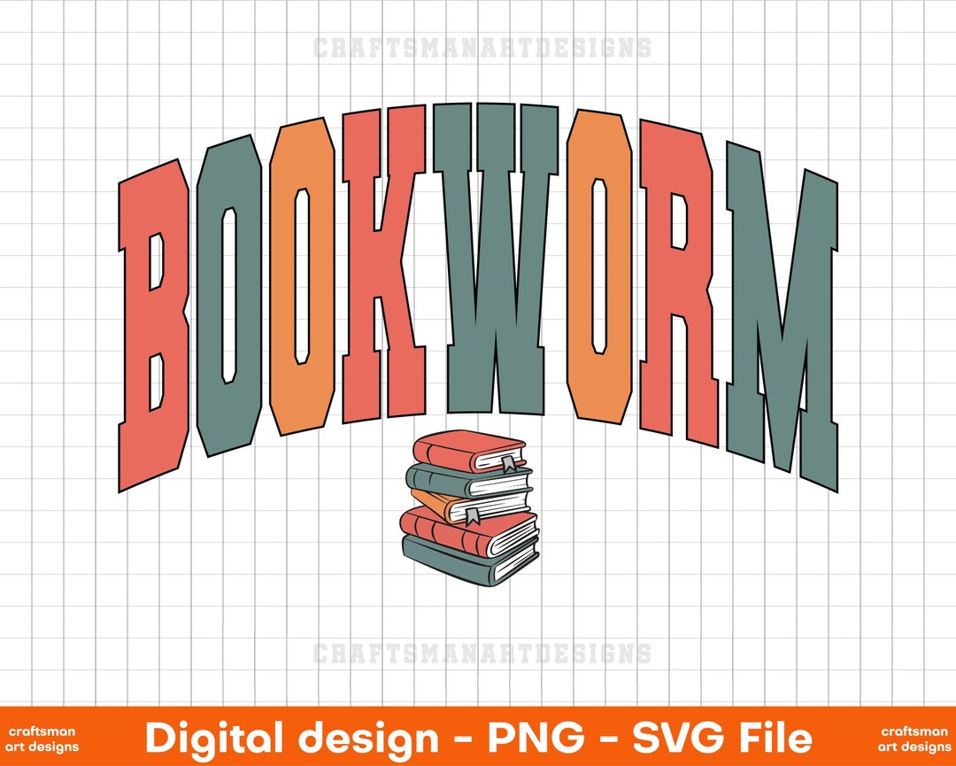 Bookworm Svg, Bookworm Png, Cute Teacher Books Lover Svg, Book Lover ...
