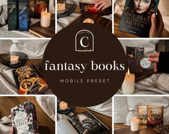 Lightroom Mobile Preset fantasy books | bookstagram preset | Instagram Filter