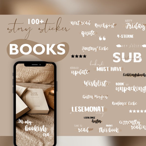 100+ Instagram Story Sticker books  | cozy bookstagram