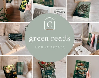 Lightroom Mobile Preset green reads | bookstagram preset | Instagram Filter