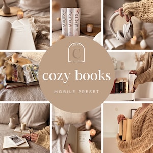 Lightroom Mobile Preset cozy books | bookstagram preset | Instagram filters