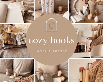 Lightroom Mobile Preset cozy books | bookstagram preset | Instagram Filter