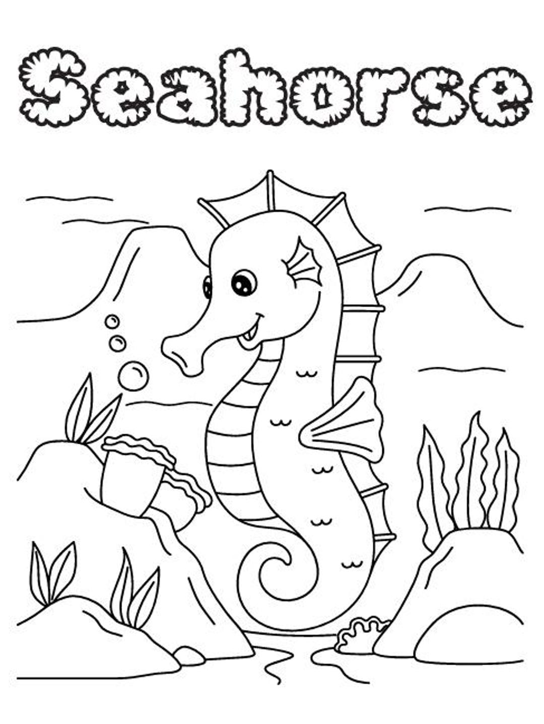 Under the Sea Colouring Pages - Etsy
