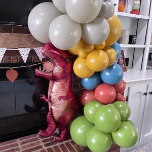 Dinosaur Balloon Garland Kit, Kids Birthday Party, Jurassic Park, Biodegradable