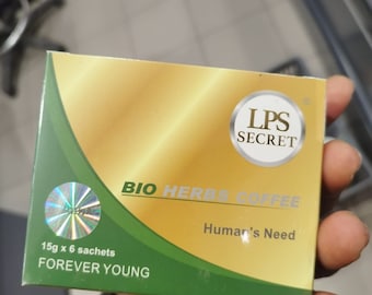 Bio herb coffee LPS SECRET - Café instantané original  Bio Herbs pour homme, toujours jeune