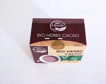 Bio kruiden CACAO - Drs Miracle Bio Herbs Originele oploskoffie voor mannen, voor altijd jong