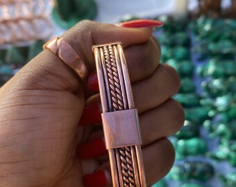 100% copper katanga copper bracelet. handmade