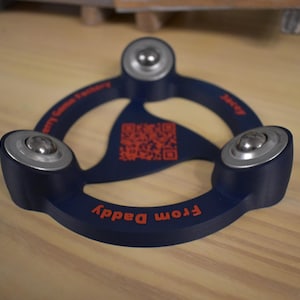 Personalized Bowling Ball Spinner | Custom Name Gift for Bowlers | Ball Cleaning & Display Stand