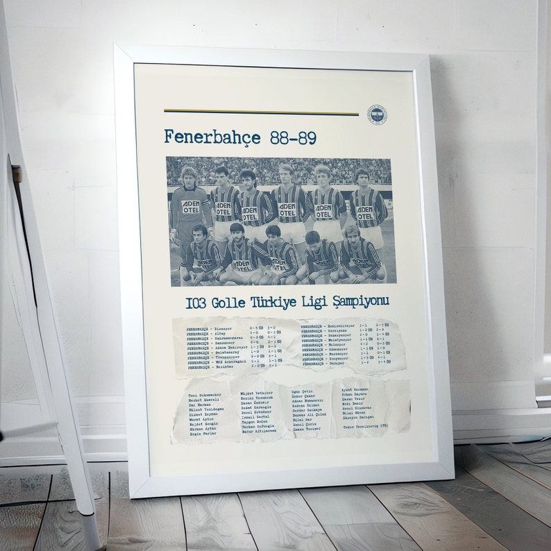 Fenerbahçe Poster, Fenerbahce, Printings, Wall Art, Poster, Gifts
