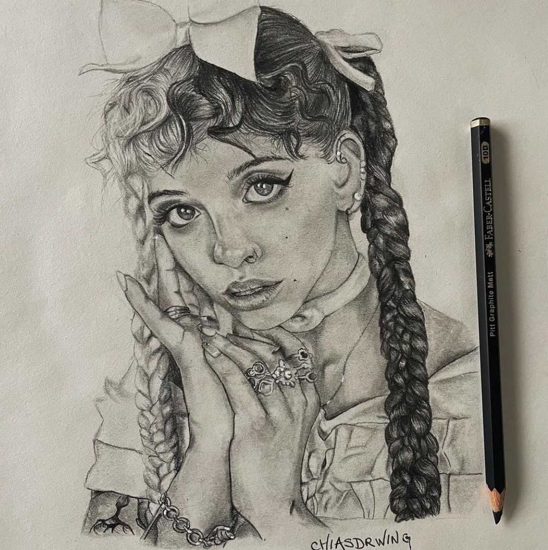 Melanie Martinez Pencil Drawing - Etsy