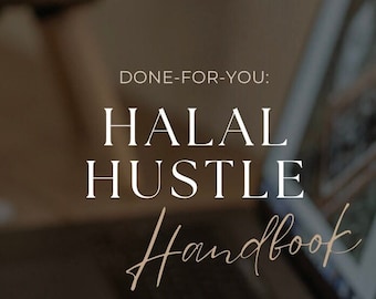 2024 PLR MRR Halal Hustle Handbook Private Label Rights Faceless Marketing Done For You Halal Hustle Resell plr Digital Products