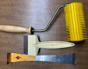 Beekeeping tools, Hive Tool, Uncapping Punch, Uncapping Scratcher