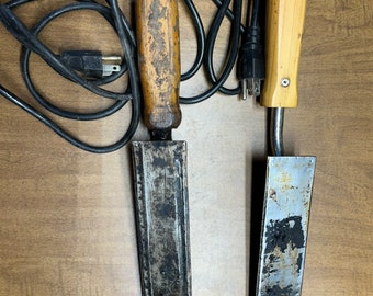 A Pair of Electric Uncapping Knives for Beekeeping