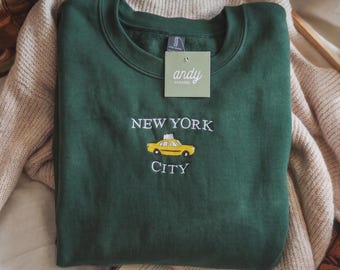 New York geborduurd sweatshirt
