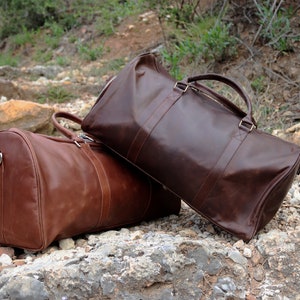 Personalisierte Leder Seesack-Leder Reisetasche-Leder Overnight Weekender-Leder Gepäck-Sporttasche-Leder Reisetasche Weihnachtsgeschenke
