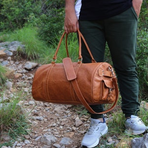 Personalisierte Vollnarbenleder Reisetasche Reisetaschen Leder Wochenende Urlaubstasche Leder Tragetaschen Leder Gym Sporttasche Gepäck Cabochontasche