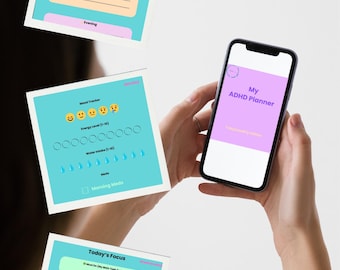 ADHD Planner Printable: Daily Focus & Mental Health Organizer (PDF)