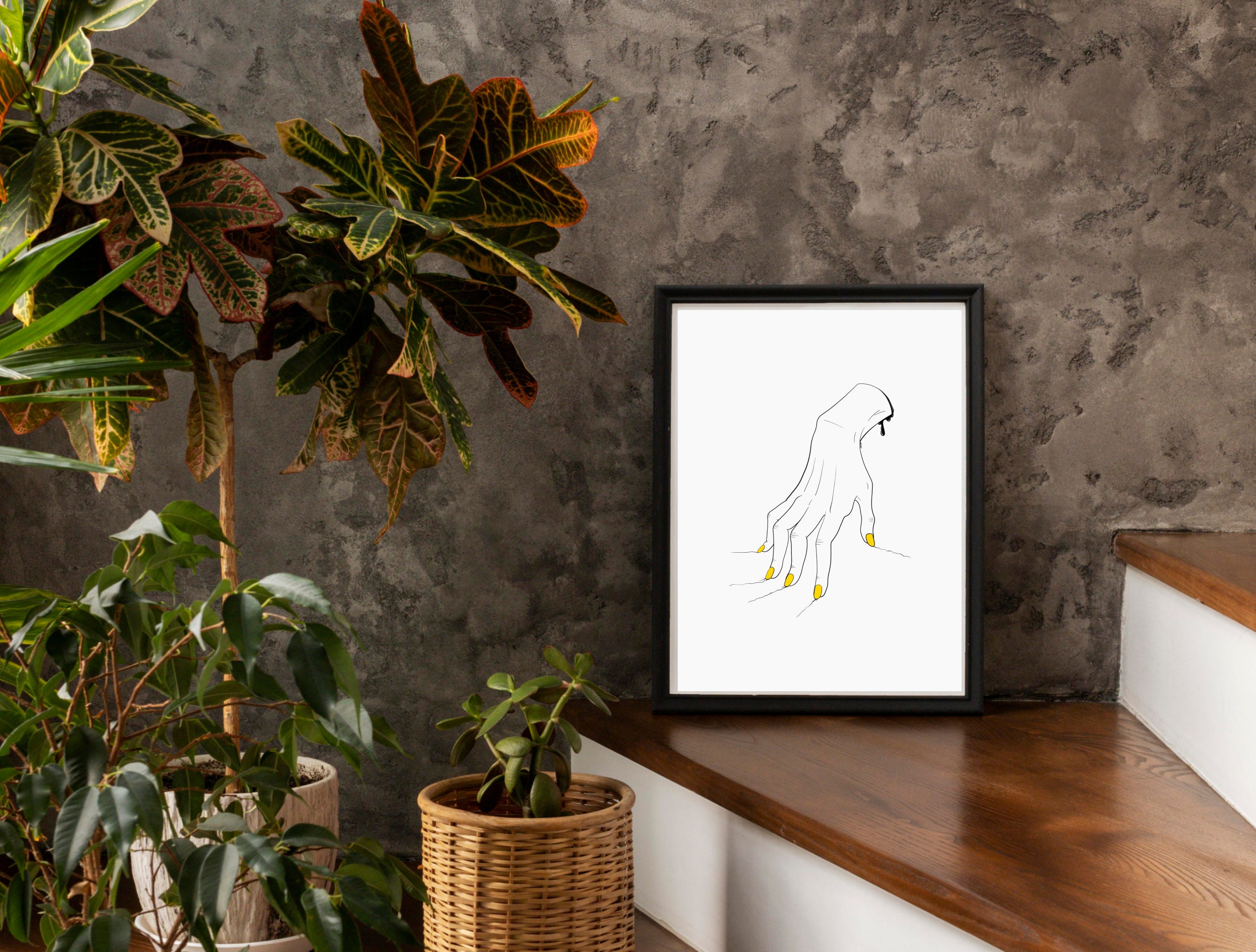 Scraping Hand Art Print: Gothic Horror Wall Decor - Etsy, image size:2700x2048