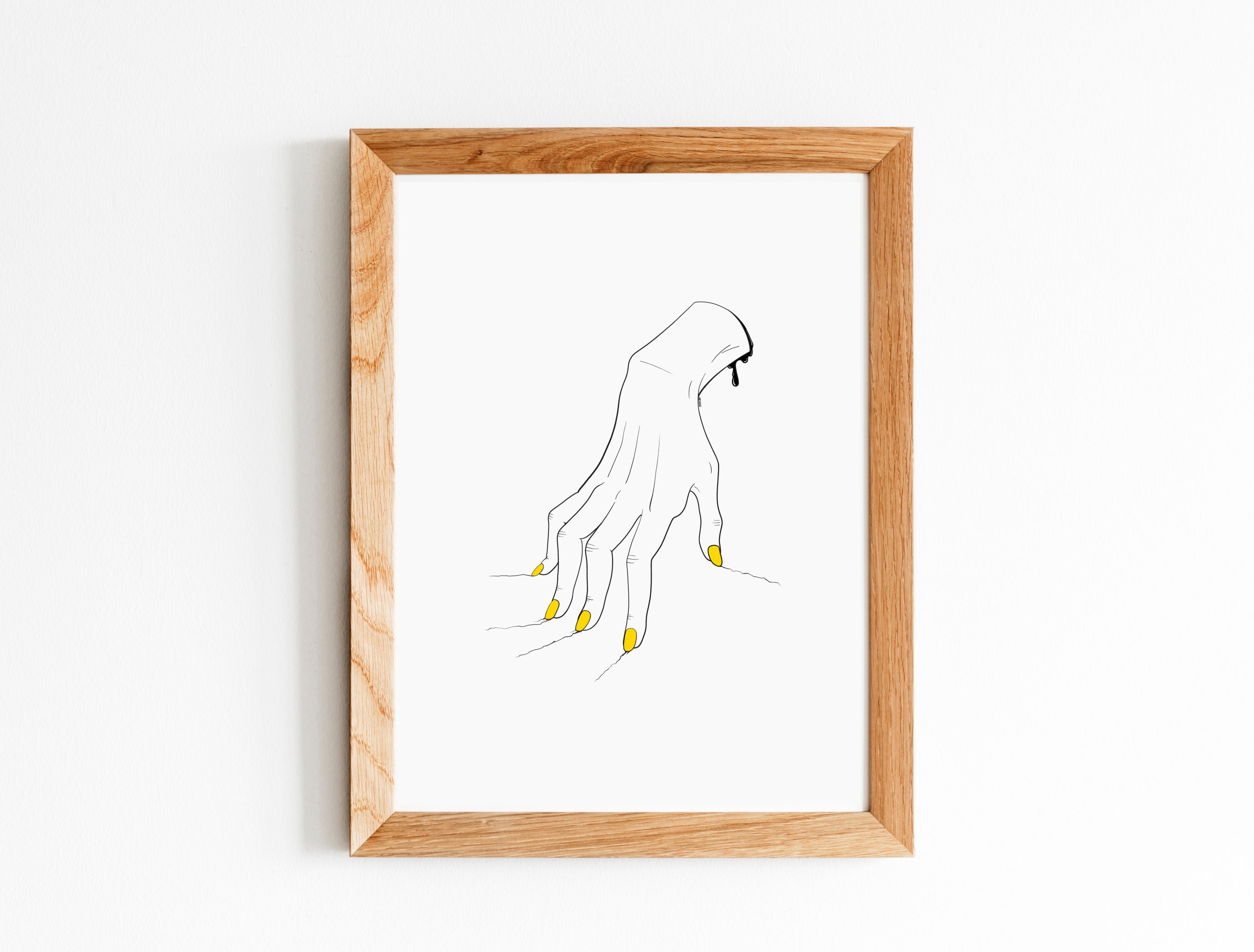Scraping Hand Art Print: Gothic Horror Wall Decor - Etsy, image size:2700x2050