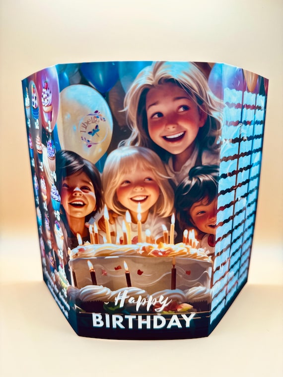 Happy Birthday A6 Spar Challenge  3-Klappkarte 8x16 cm | Geburtstags Sparspiel | Geld sparen mit Spaß | Geschenkidee Geburtstag