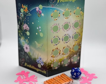Frühlingswelt Sparchallenge mit Lose Umschlagmethode Budgeting A6 Sparspiel