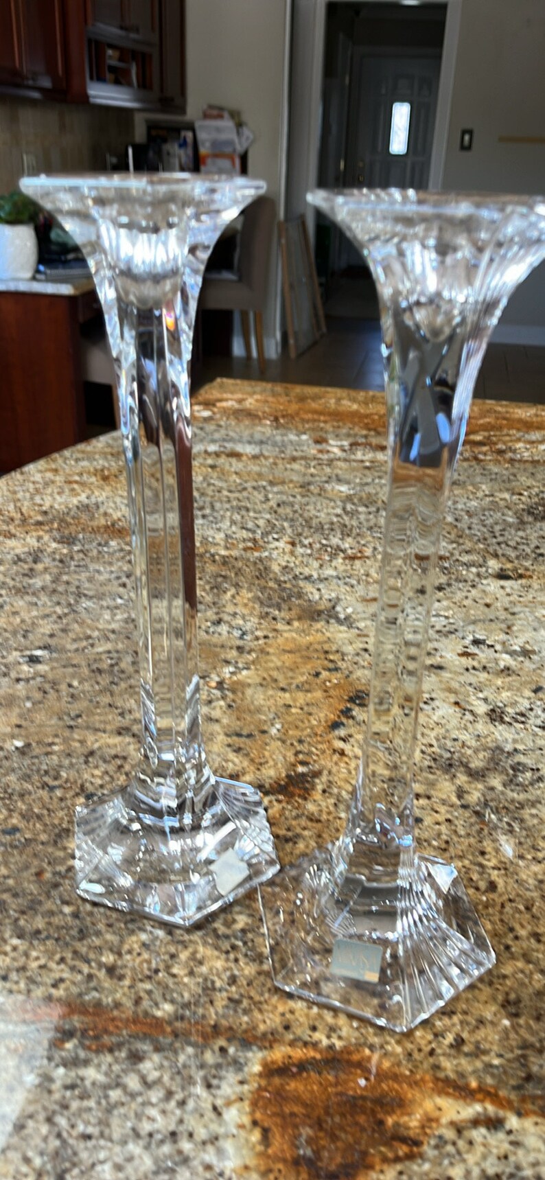 Mikasa Crystal Candlesticks - Etsy