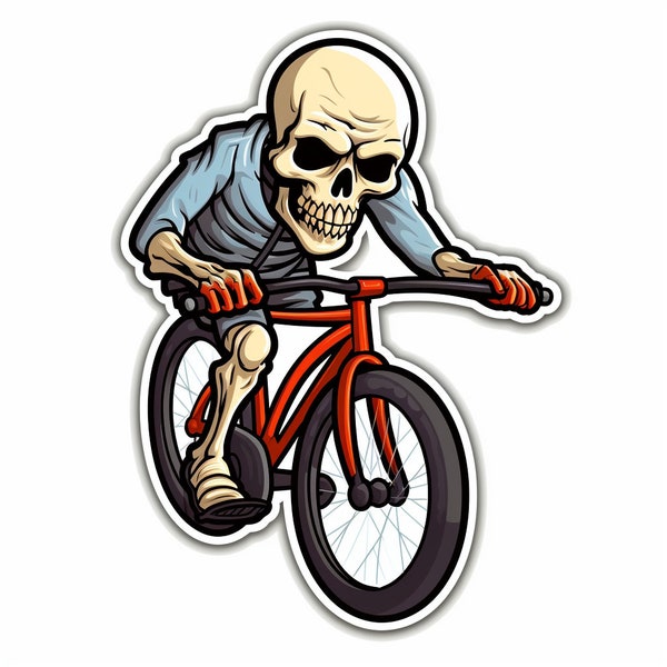 fixie rider / ride or die sticker