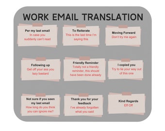 Work Email Translation Mouse Pad (Rectangle)