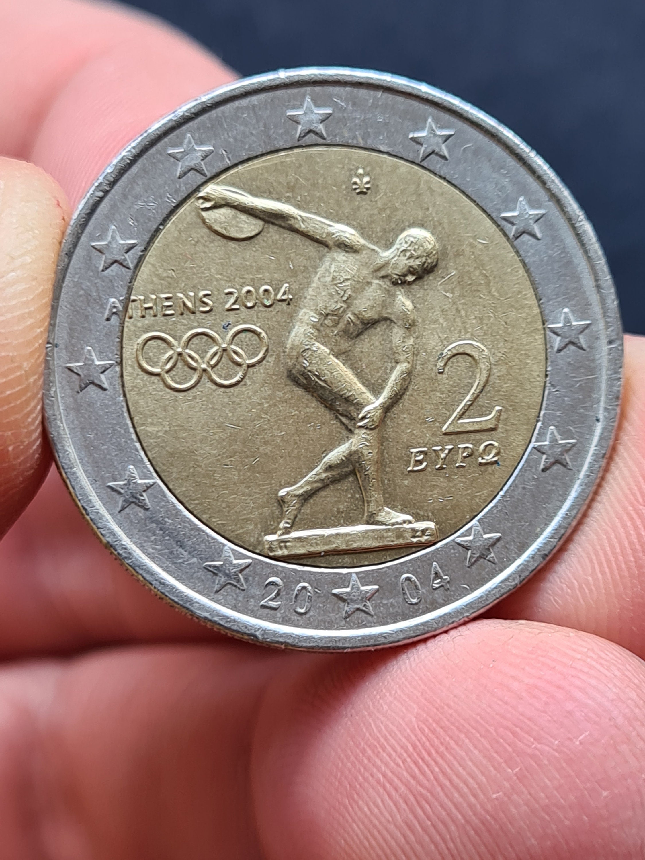 Collectible 2 Euro Coin Greece 2004 XXVIII Summer Olympic