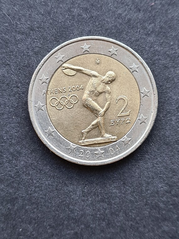 Collectible 2 Euro Coin Greece 2004 XXVIII Summer Olympic Games