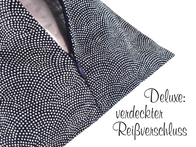 DELUXE Lesekissen, optional mit Bezug/Inlett, Tablet-Sitzsack als Geburtstagsgeschenk, praktischer Alltagshelfer individualisierbar Bild 7