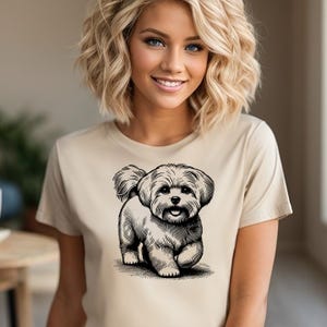 Maltese hond 5 portret cadeau bundel svg, huisdier kunst aan de muur png, puppy digitale download, hondenrassen svg, doodle moeder cadeau, hond sweatshirt ontwerp