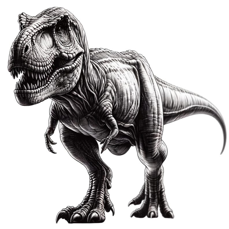 T-rex Dinosaur Clip Art Svg Bundle, Laser Cut Design, Digital Download ...