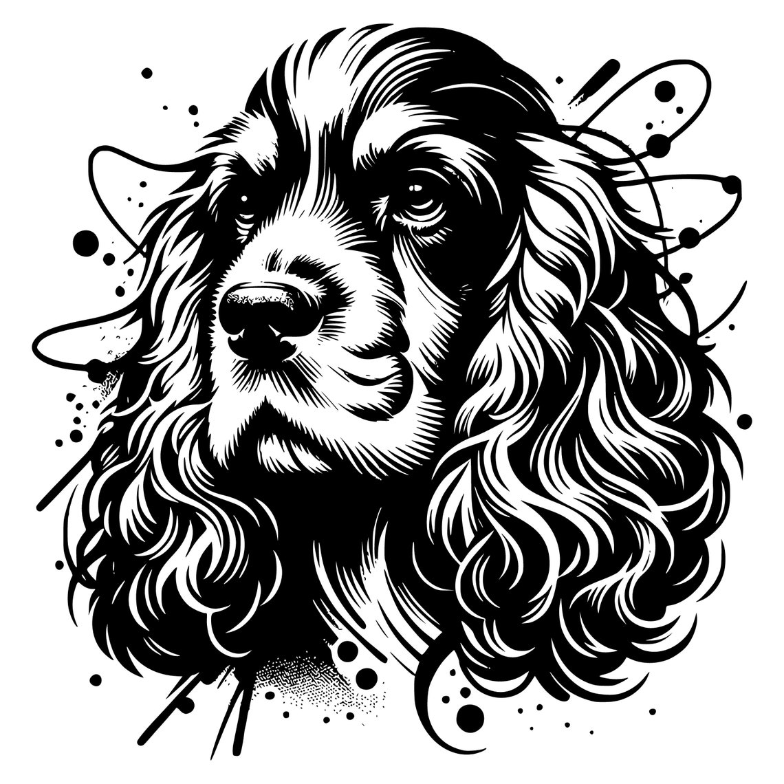English Cocker, American Cocker Spaniel, Cocker Spaniel Svg, Pet Lover ...