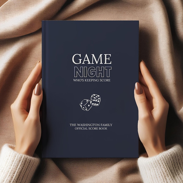 Game Night Score Keeper Notebook: Official Family Game Journal