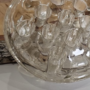 Vintage Klarglas Frosch Blume