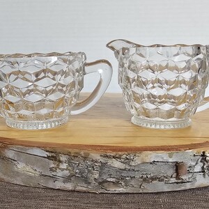 Cubist Pattern Cream and Sugar set