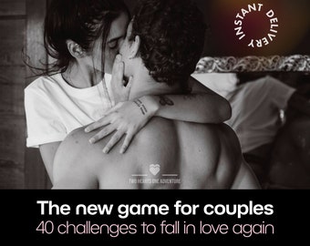 Printbaar spel voor koppels - 40 liefdesuitdagingen om passie nieuw leven in te blazen - Het perfecte cadeau-idee voor een relatie met unieke date-avonden, doe-het-zelf, A4
