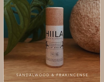 Organic, Vegan, Natural Lip Balm - Sandalwood & Frankincense
