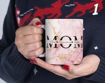 Personalisierte Keramiktasse für Mama, mit Foto und Namen. Geschenk für Mama, individuelle Tasse, Mama-Geschenk, Mama-Liebe, Mama-Geburtstagsgeschenk, personalisiertes Muttergeschenk